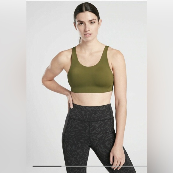 Athleta Advance Sprint Bra Arboretum Olive Size 34D